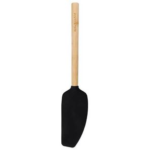 Espátula Batedora Bambu E Silicone Preto Cozinha Kitchenaid