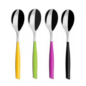Colher De Café Chá 4 Peças Colorida 13cm Glamour Bugatti