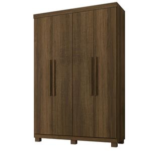 Guarda Roupa Milão Quarto Com 4 Portas Imbuia Imbuia
