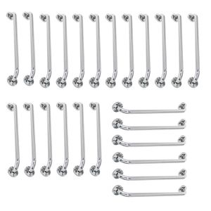 Alça De Apoio Inox 80cm Barra24 Unidades Segurança Idoso Deficiente Gestante Cadeirante Banheiro