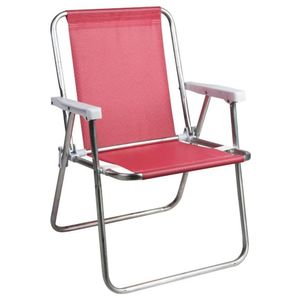 Cadeira Alta Aluminio Sannet Rosa - Mor
