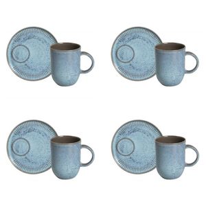 Conjunto De Canecas Com Pires 04 Peças Linhas Breeze Porto Brasil