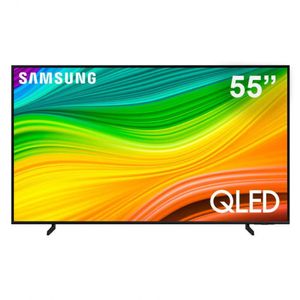 Smart TV 55 QLED 4K Samsung 55Q60D Gaming Hub AI Energy Preto