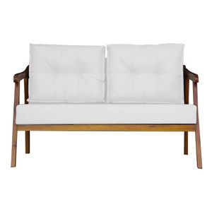 Namoradeira Base Reforçada Luxo Corino Vitoria Branco