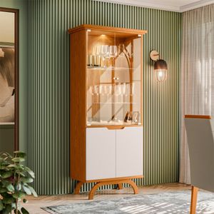 Cristaleira Para Sala De Jantar 4 Portas Vicenza Ype Off White