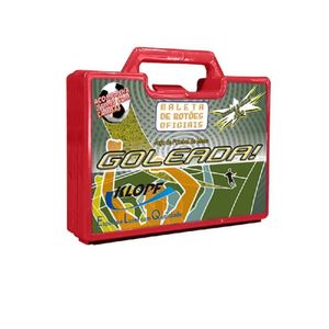 Maleta Futebol De Botão Klopf C- 2 Times - 14 Botões - Completo Tamanho Unico Cor Vermelho