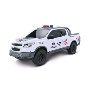 Carrinho Caminhonete Viaturas Pick-up S10 Policia Grande Policia Sp Branca
