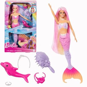 Boneca Barbie Sereia Cores Magicas Loira - Mattel