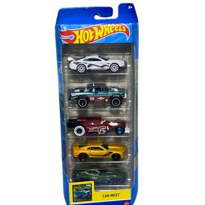 Carrinhos Hot Wheels Car Meet Hly78 C/ 5 Carros - Mattel