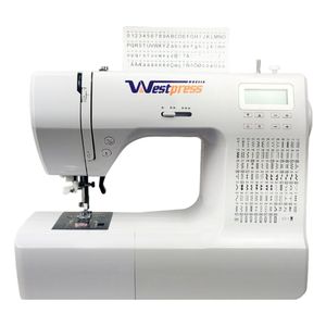 Máquina De Costura Portátil 200 Pontos Para Tecidos Leves, Médios E Pesados West-50100 Bivolt