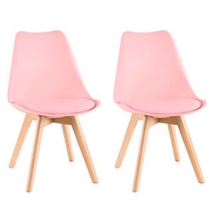 Kit 2 Cadeiras Siena Com Estrutura Em Polipropileno Fratini Rosa