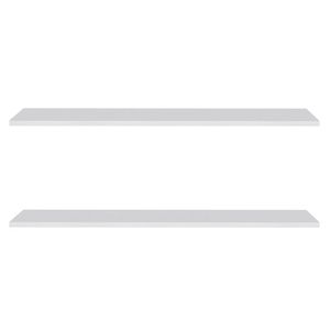 Prateleira Flutuante Multiuso Kit 2 Suporte Invisível 91cm Yara Branco - Lumil