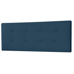 Cabeceira Painel Casal 1,40m Berlim Suede Azul Marinho