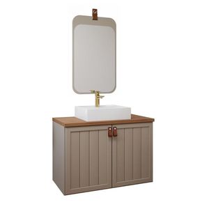 Gabinete De Banheiro Alure 80 Com Espelho Monet Cappuccino Freijo Mgm