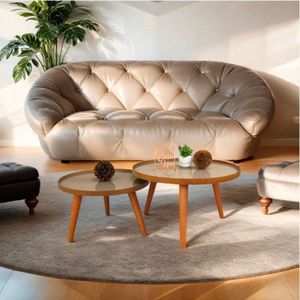 Conjunto Com 2 Mesas De Centro Tray Fendi