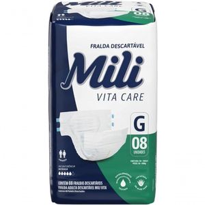 Fralda Geriatrica Mili Vita Care Premium Tamanho: G