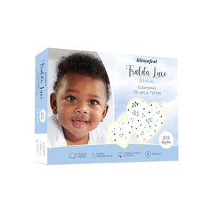 Fralda De Pano Bebe Incomfral Especial Estampada Cor: Azul