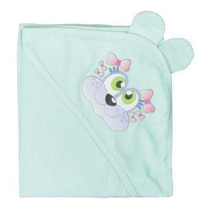 Toalha De Banho Bebe Mafessoni Orelinha Cor: Verde