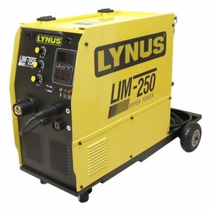Máquina Inversora De Solda Mig Mag 250a Bivolt Com Porta Eletrodo E Garra Negativa Lim-250hp Lynus