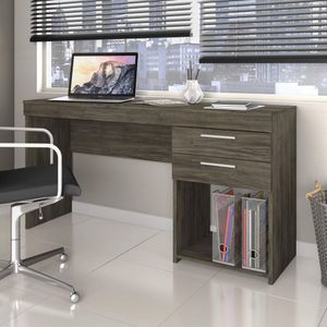 Escrivaninha 2 Gavetas Office Notável Móveis ébano