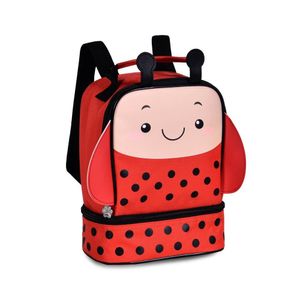 Lancheira Térmica Infantil De Costas Escolar Ou Passeio Personagem:joaninha