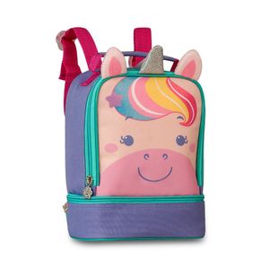 Lancheira Térmica Infantil Com Alça - Unicornio Roxo