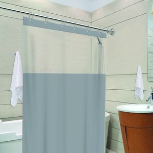 Cortina De Box Visor Com Ganchos - Privacidade E Estilo Cor:cinza