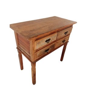 Cõmoda 4 Gavetas De - Madeira Maciça Demolição 80cmx85mtx40cm