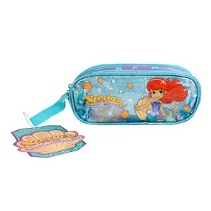 Estojo Escolar Infantil Com 2 Compartimentos Com 3 Modelos Modelo:sereia Encanto Dos Mares