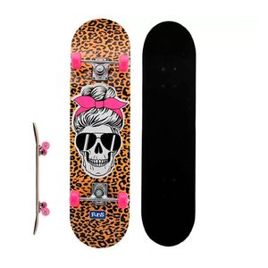 Skate Infantil - O Melhor Presente Para Incentivar O Esporte Tema:caveira Onçinha