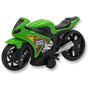 Super Moto 1600 Esportiva Com Rodas Com Fricção Cor:verde