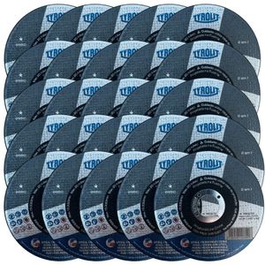 Kit Discos De Corte Basic Para Inox 4.1/2 - Tyrolit - 25 Peças