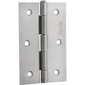 Dobradiça Para Porta 2.1/2 Aço Carbono Polido - Vonder