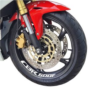 Kit 4 Adesivo Premium Roda Cbr 600f Cor Branco