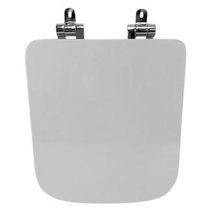 Assento Sanitário Poliéster Para Louça Misti (icasa) Slow Close Cromado Branco