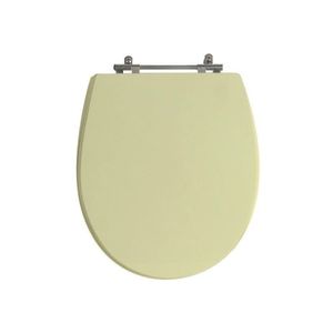 Assento Sanitário Poliéster Para Louça Ritz (deca) Aço Creme