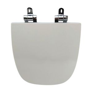 Assento Sanitário Poliéster Para Louça Vip (celite) Slow Close Cromado Branco
