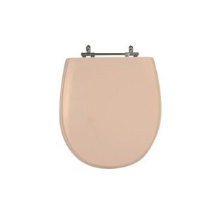 Assento Sanitário Poliéster Para Louça Village (deca) Aço Rosa Floral