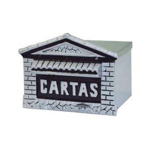 Caixa De Correio Para Cartas Francesa Inox Detras 15x21x12cm