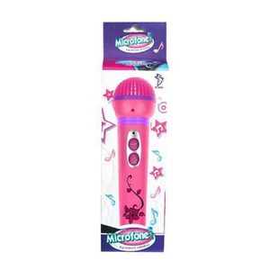 Microfone Infantil Rosa 12 Melodias Mcr-231r