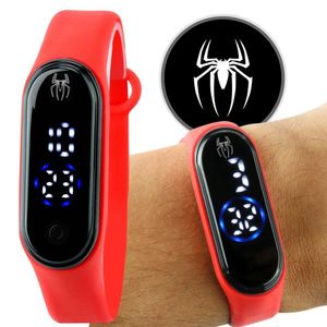 Relogio Prova Dagua Bracelete Homem Aranha + Digital Infantil Presente Vermelho Pulseira Ajustavel