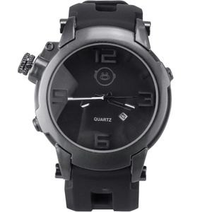 Relogio Preto Aço Inox Robusto Qualidade Data Casual Original Moda Masculina Estiloso Social