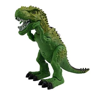 Tiranossauro Rex De Brinquedo Que Acende, Faz Barulho E Anda à Base De Pilhas Cor:verde