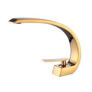 Torneira Luxo Com Misturador Monocomando Dourada De Bancada Belcca Tlm01d-bl