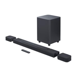 Soundbar Jbl Bar 1000 Pro 7.1.4 Canais Com Alto-falantes Surround Removíveis, Multibeam, Dolby Atmos E Dts:x Preto