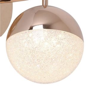 Arandela Media Luna French Gold Transparente