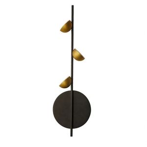Arandela Graviola Dourado - Preto - Branco