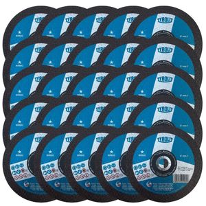 Kit Disco De Corte Basic Para Inox 7 X 1,6 Mm - Tyrolit - 25 Peças