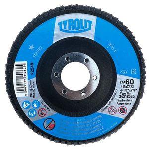 Disco Flap Basic Gr 60 - 4.1/2 - Tyrolit - 34318365