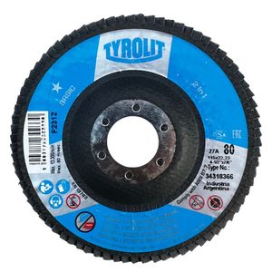 Disco Flap Basic Gr 80 - 4.1/2 - Tyrolit - 34318366